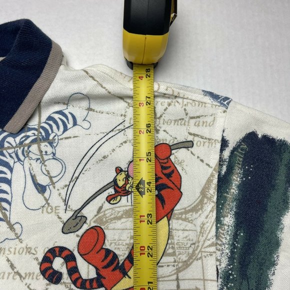 Vintage 90’s Tigger All Over Print Polo Shirt by Disney Size Small - Picture 5 of 6